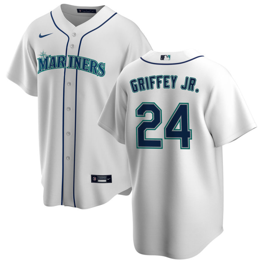 Nike Men #24 Ken Griffey Jr. Seattle Mariners Baseball Jerseys Sale-White